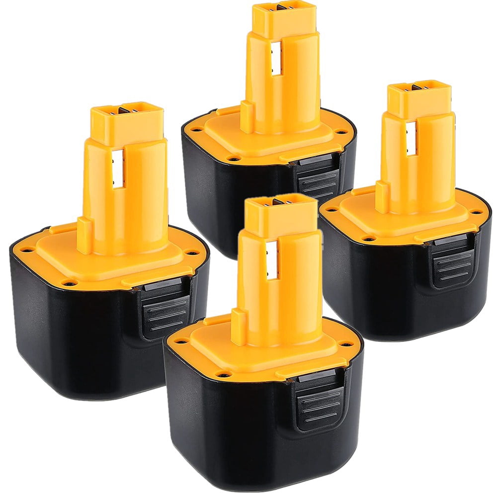 4Pack 9.6V DW9062 Ni-MH Replacement for Dewalt 9.6Volt Battery DW9061 DW926 DC750KA DW955K DW955 DW926K-2 DW926K DW902 DW050 DE9062 DE9061