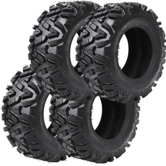 4Pack ATV Tires All Terrain Tires 25x10-12 25x8-12 Trail Sand Mud Off-Road Tires 25x10x12 25x8x12 6Ply