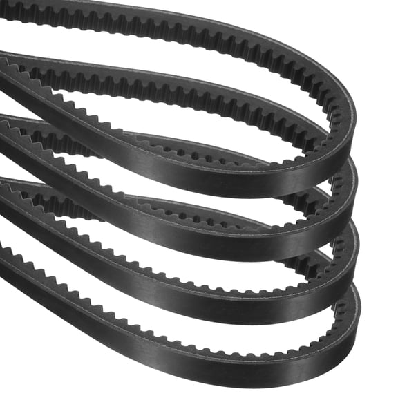 4Pack AX49 EPDM V-Belt, Raw Edge Cogged V Belt, 51" Outer Circumference