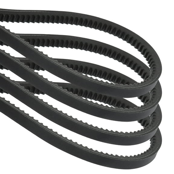4Pack AX67 EPDM V-Belt, Raw Edge Cogged V Belt, 69" Outer Circumference