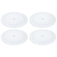 thumbnail image 1 of 4Pack Acrylic Lazy Susan Turntable, 9" Spinner Lazy Susan Turntable Organizer, Acrylic Ball Bearing Rotating Tray for Pantry Spice Rack Decorating, White, 1 of 6