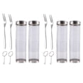 thumbnail image 1 of 4Pack BBQ Rolling Rack Basket Stainless Steel Mesh Cylinder Rack Basket for Camping Picnics Outdoor Round BBQ Rack Grid, 1 of 8