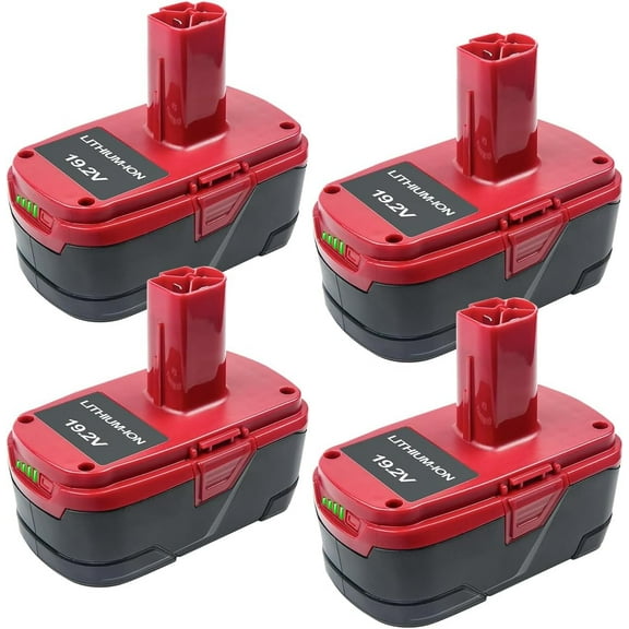 4Pack C3 19.2V 8.0Ah Lithium Battery Replacement for Craftsman C3 XCP 11375 130279005 1323903 130211004 11045 315.115410 315.11485 Cordless Power Tools