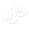 thumbnail image 1 of 4Pack Cable Key Rings, 6-inch(155mm) Wire Keychain Twist Loops, White, 1 of 6