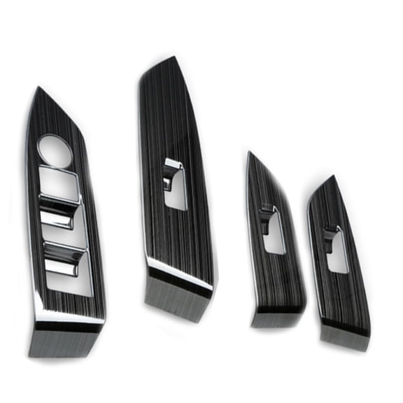 4Pack Car Window Switch Panel Cover Decorative Trim for Mazda CX-5 CX5 2017 2018 Tirm Replacement Accessories