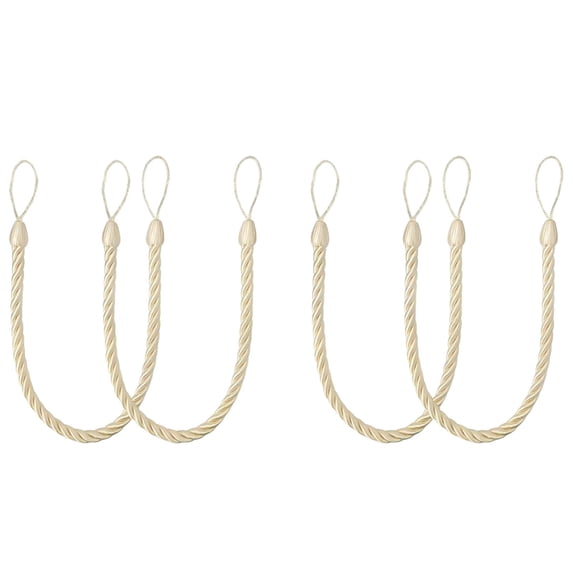 4Pack Cotton Rope Curtain Tiebacks Elegant Bohos Decorative Drape Tie ...