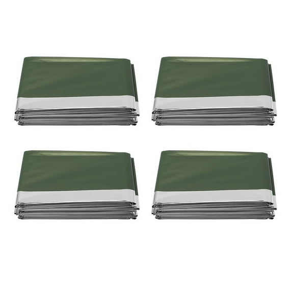 4Pack Emergency Mylar Thermal Blanket for Outdoors Camping Hiking