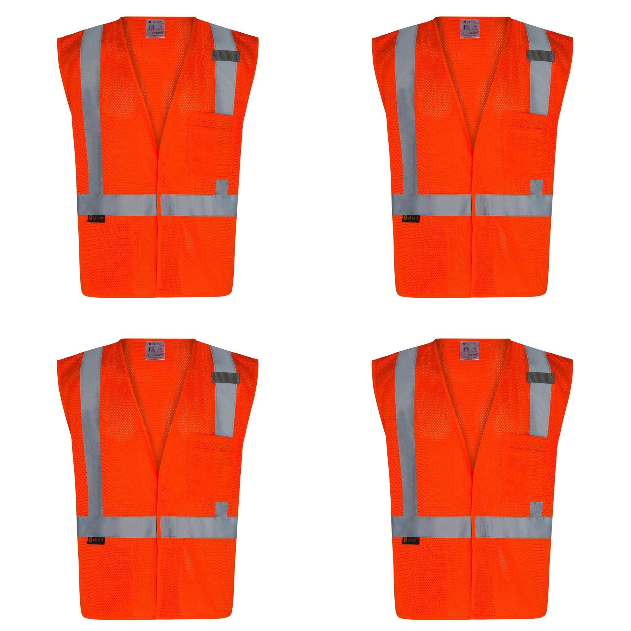 4pack-everyday-ansi-class-2-velcro-vest-orange-walmart