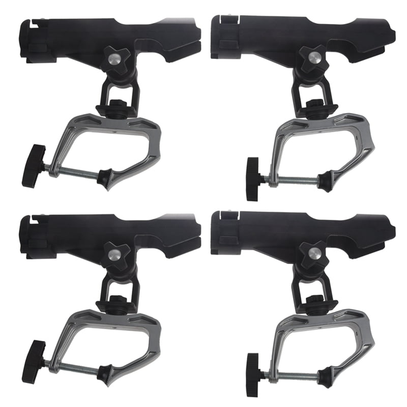 4Pack Fishing Boat Rods Holder with Clamp Opening Adjustable Fishing