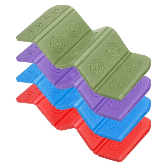 4Pack Foldable Sit Pad, Sit Pads to 14 x 10", Blue, Red, Green, Purple