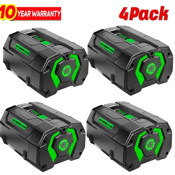 4Pack For Ego 56Volt Ba1400 Power+ 10.0Ah Lithium-Ion Battery Ba5600t Ba2800t Ba4200t Ba6720t
