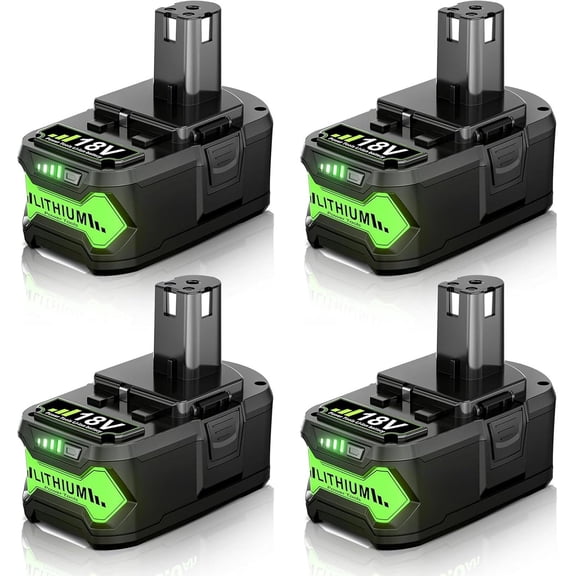 4Pack For RYOBI P108 18V One+ Plus High Capacity Battery 18 Volt Lithium-Ion New 8.0Ah
