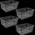 thumbnail image 1 of 4Pack Freezer Storage Organizer, Deep Refrigerator Wire Bins: With Built-in Handles, Stackable Freezer Wire Baskets for Chest & Upright Freezer, Cabinet, Pantry – Home Decor, 1 of 9