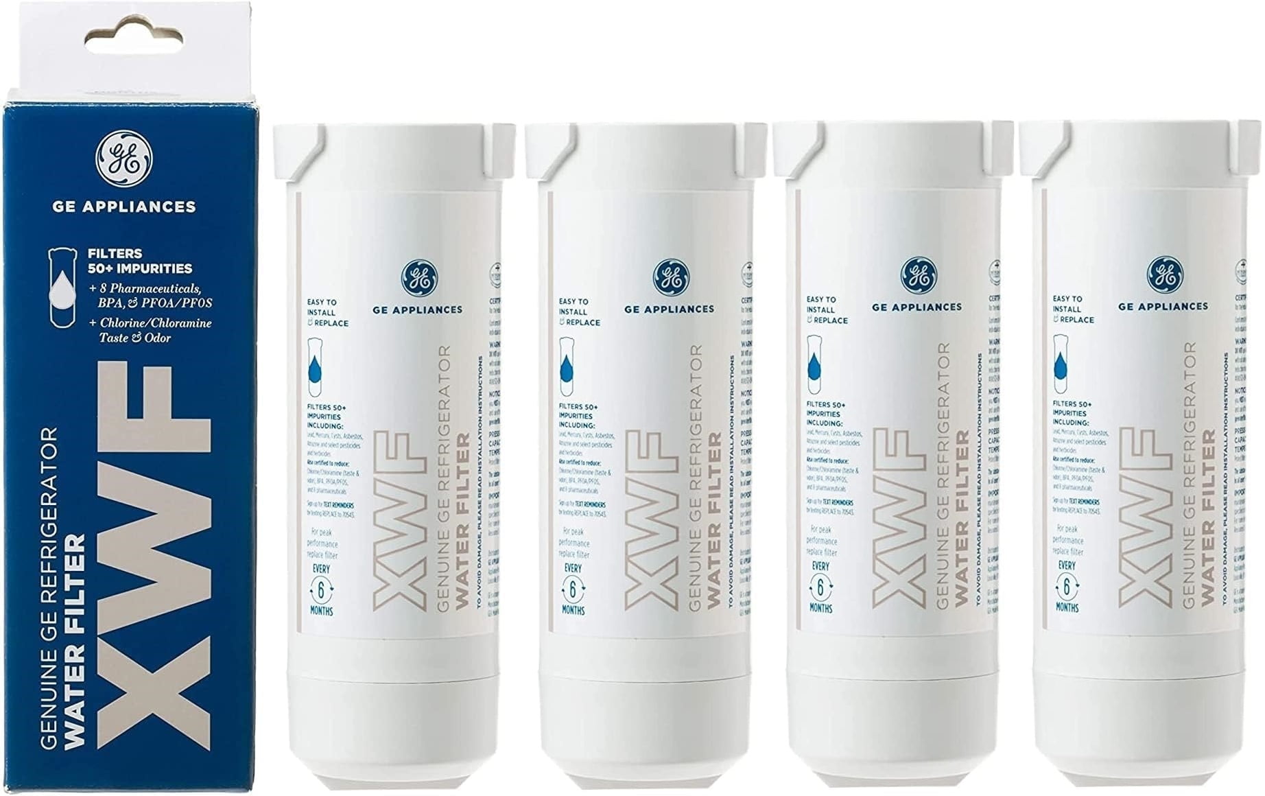 4Pack GΕ XWF Genuine Refrigerator Water Filter