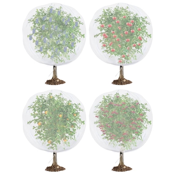 4Pack Garden Mesh Plant Netting Barrier,5Ft x 4Ft Ultra Fine fruit tree Netting for Garden Protection,Netting for Blueberry Bushes Row Vegetable Cover Protection