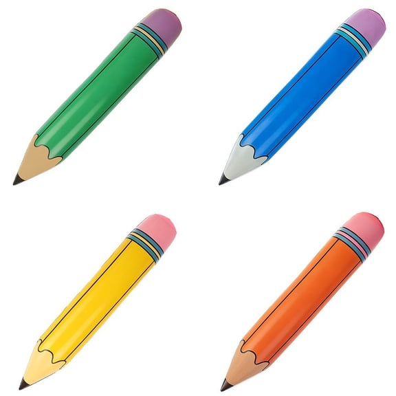 4Pack Giant Large Inflatable Pencil Back to School Graduation Decor,35.4" Inflatable Pencil Classroom Decoration for Back to School Classroom Garden Room Birthday Party Decorations