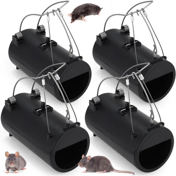 4Pack Gopher Trap Mole Trap Releasable Vole Trap, Gopher Hawk Style for Lawn Farm Vegetable Garden, Professional Home Gardening Pest Control