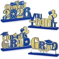 thumbnail image 1 of 4 Pcs 2026 Graduation Party Decorations Wooden Class of 2026 Table Centerpieces Grad Congratulate Table Toppers for High School College Graduation Party Favor, 1 of 6