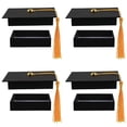 thumbnail image 1 of 4Pack Graduation Gift Card Box Holder Cap Shaped with Tassel Grad Gifts Storage Graduate Present Boxes Holders for Graduations Party Supplies, 1 of 6