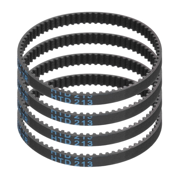 4Pack HTD-3M Rubber Timing Belt 71 Teeth, 213mm Pitch Length x 6mm Width x 2.4mm Height, Closed Loop Pulley Timing Belt