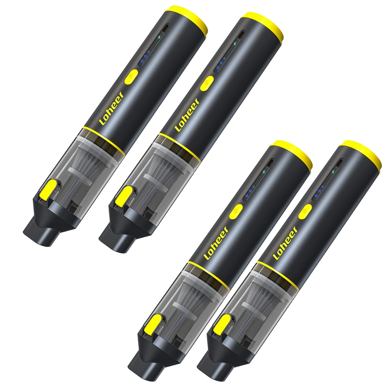 4Pack Handheld Vacuum Cordless, Portable Car Vacuum Cleaner, 16KPA Powerful Suction for Car Home Pet