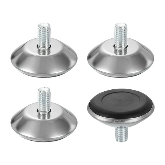 4Pack M8 Thread Furniture Feet Levelers, 40x13 Adjustable Leveling Screw, Black