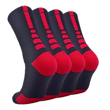 Extra Wide Comfort Fit Athletic Crew Socks – Mid-Calf, Assorted Sizes & Colors