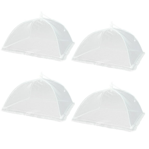4Pack Mesh Food Covers 17inch, Outdoor Food Covers, Picnic Accessories, BBQ & Parties Food Tent, Fruit Cover