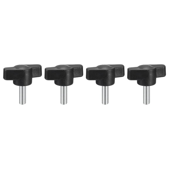 4Pack Metric Carbon Steel Clamping Screw Knob T Shaped Thumb Screws M5 x 16mm