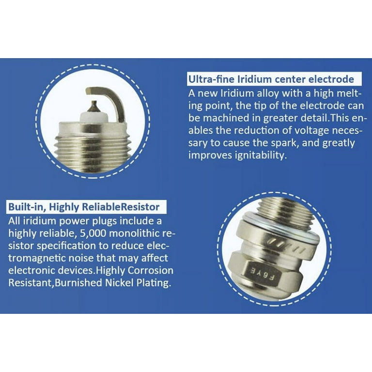 4pcs Set Laser Iridium Spark Plugs Fits For Accord Civic CRV - Foto 7