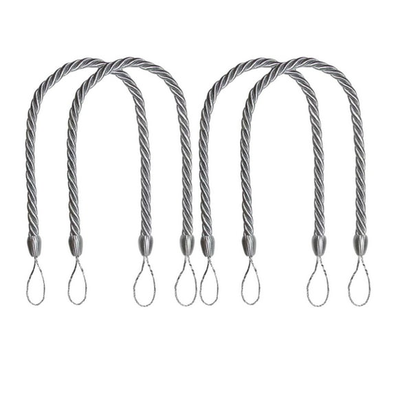 Pack of 4 Handwovens Bohos Styles Decorative Holdbacks Elegant Cotton Rope Curtain Tiebacks for Home and Office Drapes