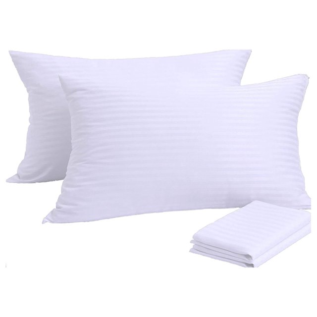 4Pack Pillow Protectors Allergy Control 100 Cotton Sateen Life Time