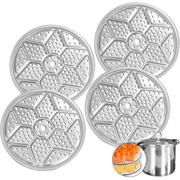 4Pack Pressure Canner Rack, Stainless Steel Canning Rack for Pressure Cooker, 11