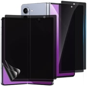 4Pack Privacy Screen Protector for Samsung Galaxy Z Fold 5, Outer Tempered Glass + Inner Hydrogel Film,10k+ Fold Resistant & No Creases, S Pen Compatible, Bubble-Free Installation