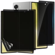 4Pack Privacy Screen Protector for Samsung Galaxy Z Fold 6, Outer Tempered Glass + Inner Hydrogel Film,10k+ Fold Resistant & No Creases, S Pen Compatible, Bubble-Free Installation