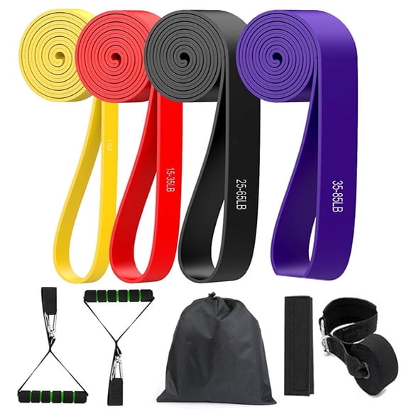 Pull Up Assistance Working Out Resistance Bands 4-Piece