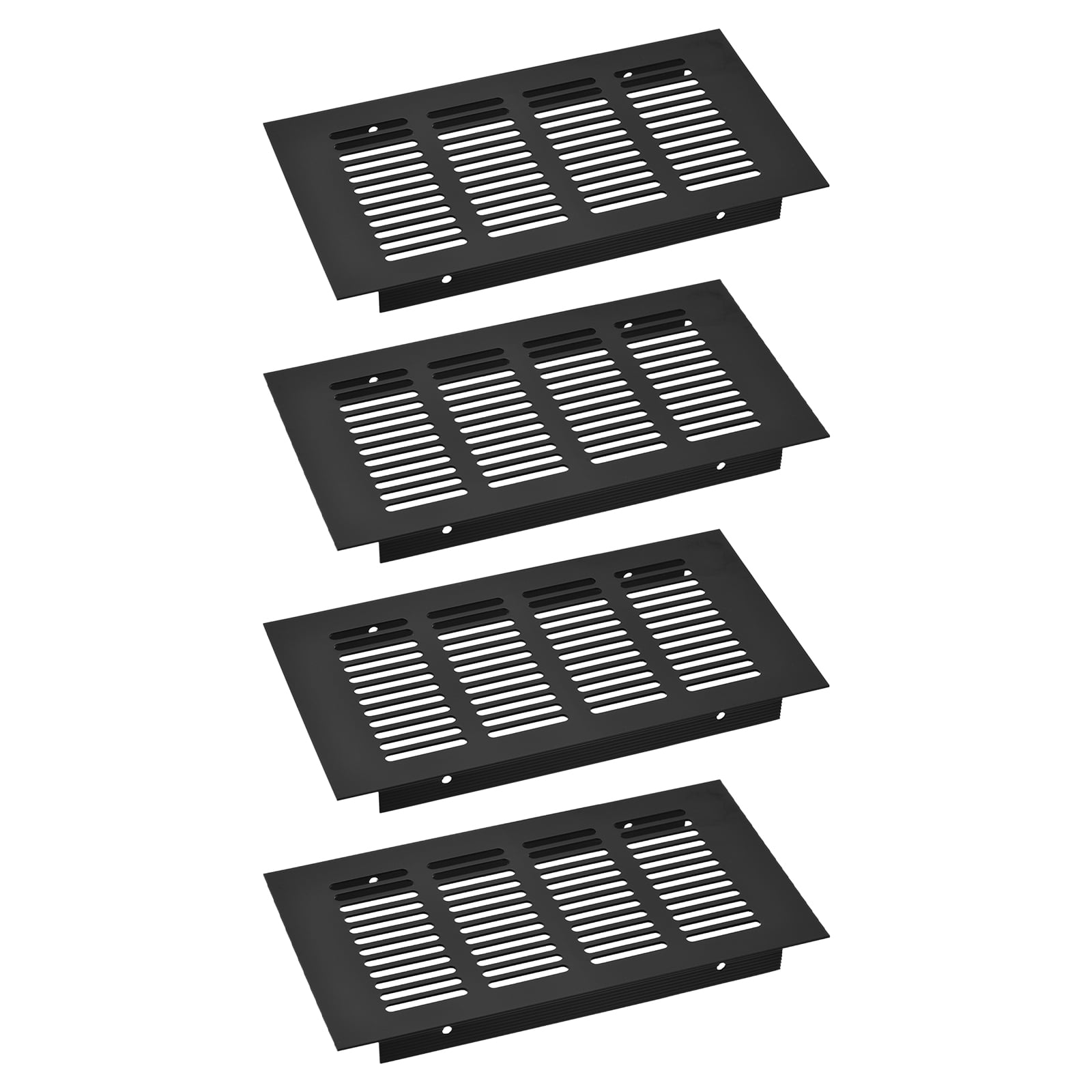 4Pack Rectangle Ventilation Grille Aluminum Alloy Mesh Air Vent Cover, 200x100mm