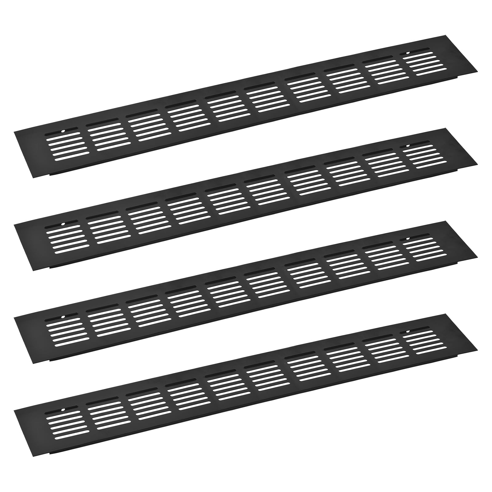 4Pack Rectangle Ventilation Grille Aluminum Alloy Mesh Air Vent Cover, 400x60mm