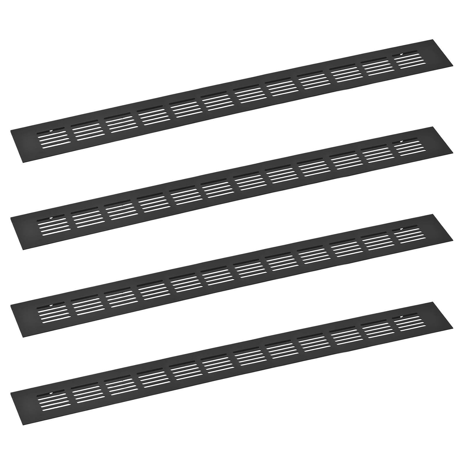 4Pack Rectangle Ventilation Grille Aluminum Alloy Mesh Air Vent Cover, 500x50mm