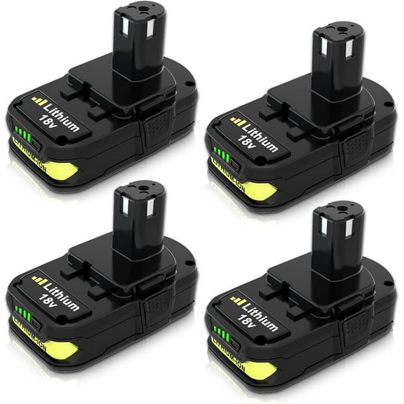 4Pack Replacement For RYOBI P108 18V High Capacity Battery 18 Volt Lithium-Ion P102
