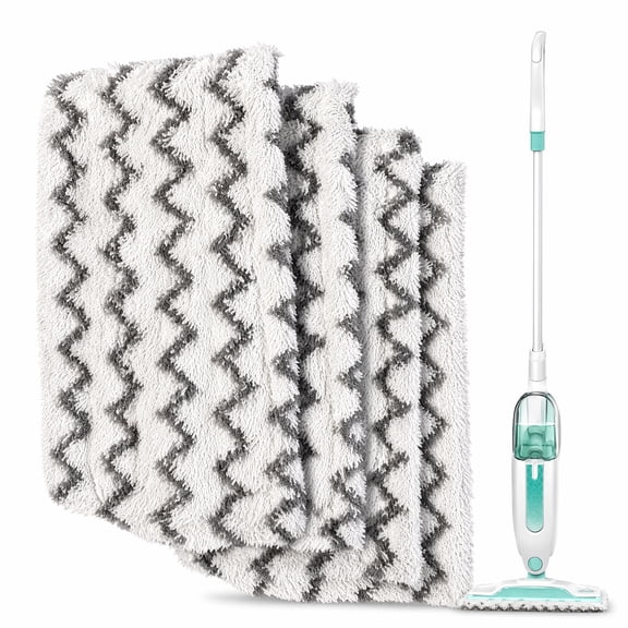 4 Pack Steam Mop Pads for Shark S1000 S1000A S2001 S1000WM S1000C S1001C, Replacement Steamer Mop Pads for All Hard Floor Clean, Washable & Reusable Microfiber