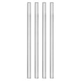 thumbnail image 1 of 4Pack Reusable Metal Straws, 9.5" Stainless Steel Drinking Straw (0.5" Wide, Straight, Silver), 1 of 6