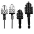 thumbnail image 1 of 4Pack Round to Hex Adapter 1/4 1/8 1/16Inch Drill Chuck Adapter Keyless Drill Chuck Bit Hex for Impact Driver Conversion, 1 of 5