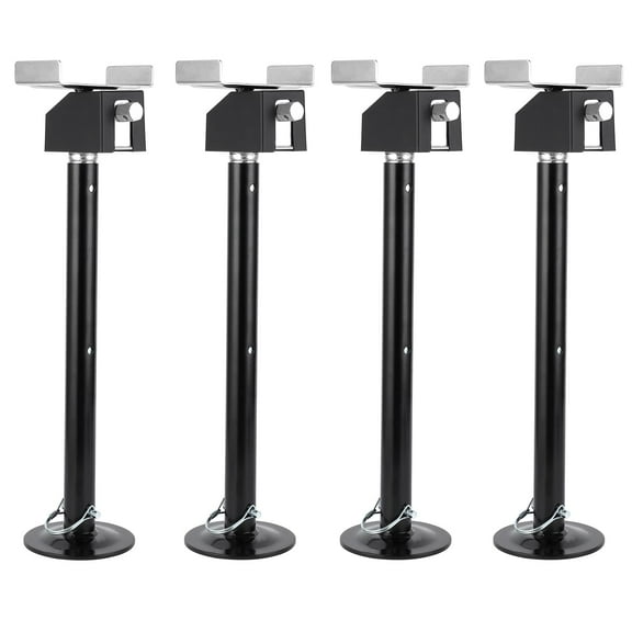 4Pack Rv Slide Out Support Jacks - Travel Trailer Stabilizer Jacks Heavy-Duty Steel Supports Up to 10,000 Lbs, Rv Stabilizer Jacks Adjustable Height from 21.06" to 34.25" - Camper Stabilizer Jacks