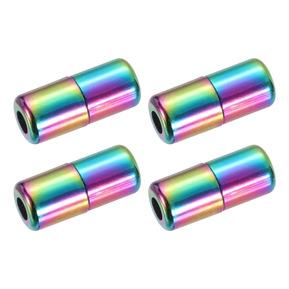 4Pack Shoe Laces Buckle Lock Alloy No Tie Shoelace Turnbuckle, Multicolor