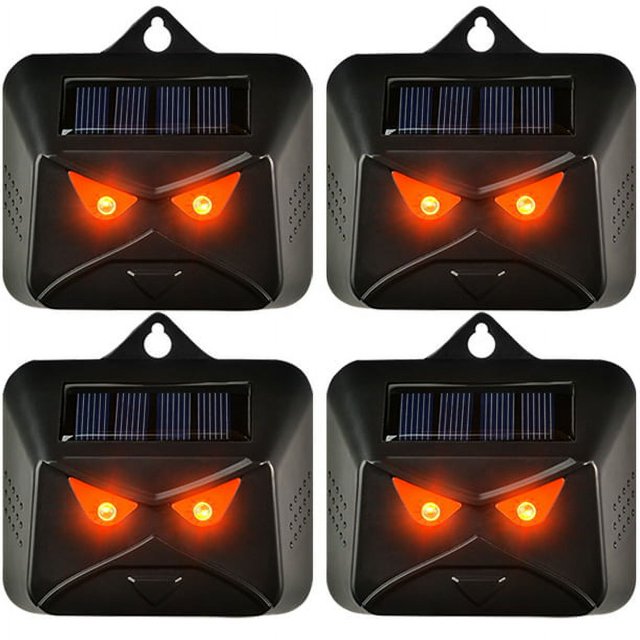 4Pack Solar Predator Control Light Nocturnal Animal Repeller Outdoor