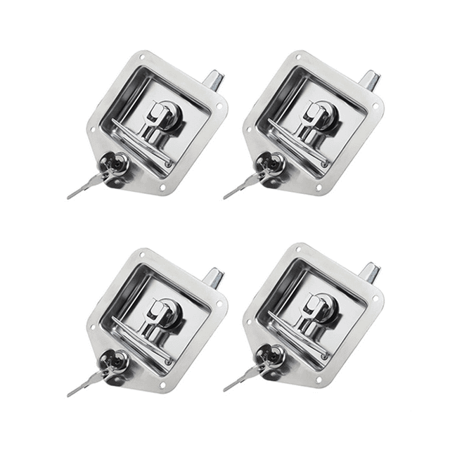 4Pack Stainless Steel Car Trailer Door Latch THandle Locking Trailer