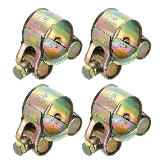 4Pack T-Bolt Hose Clamps, 20-22mm/0.79"-0.87" ID Range, Iron Radiator Hose Clamp Intake Clamp
