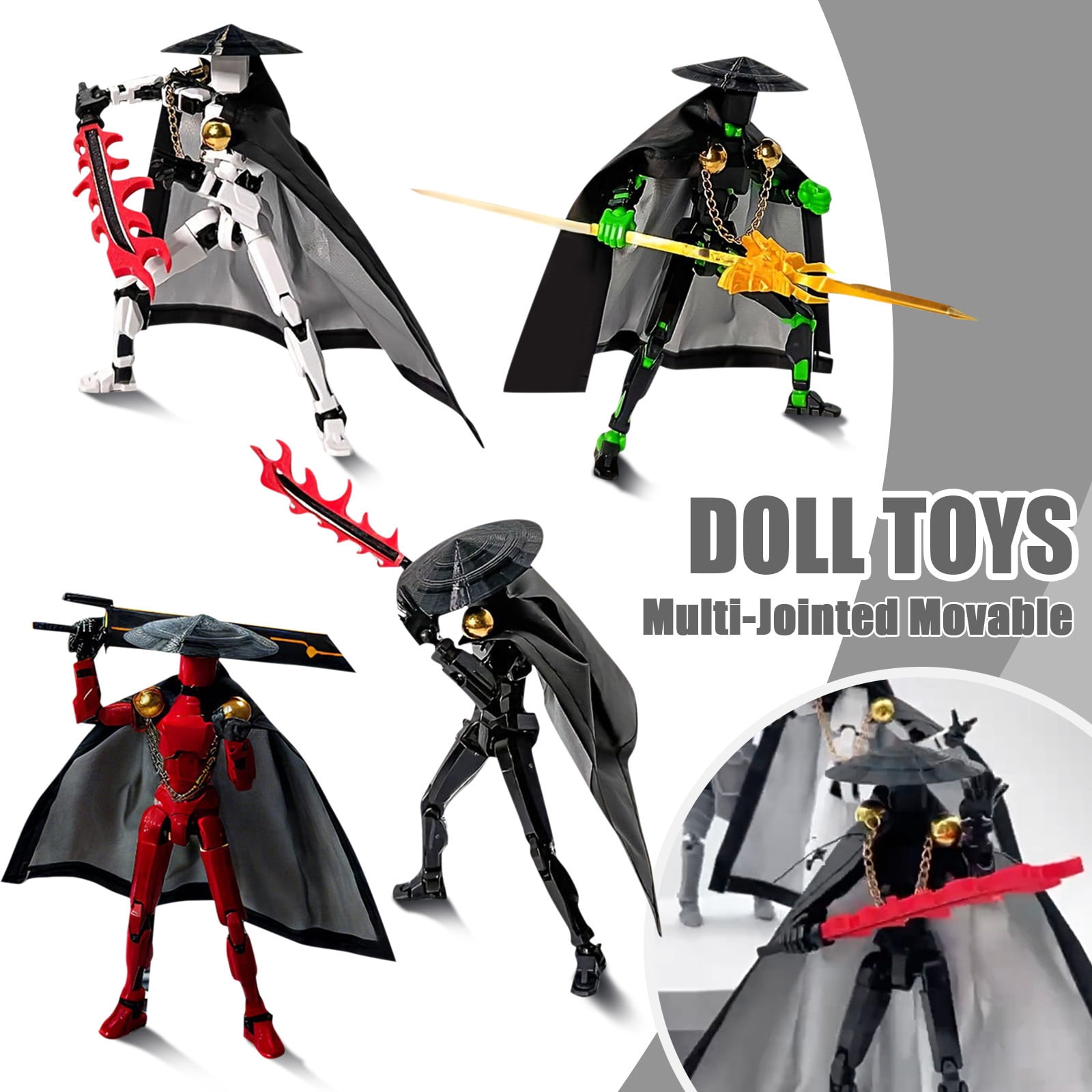 4Pack T13 Action Figure Set Already Assembled, T13 3D Printed Action ...