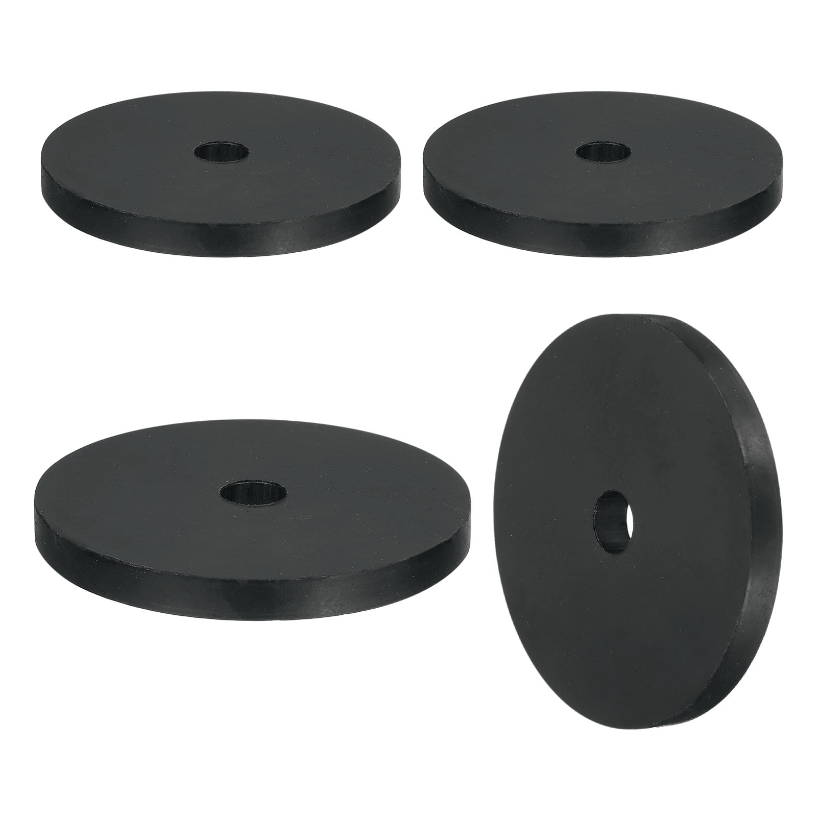 4Pack Thick Rubber Spacer, 3-15/16 Inch OD x 9/16 Inch ID x 3/8 Inch Thickness
